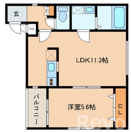 福岡空港駅 徒歩5分 2階の物件間取画像